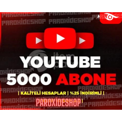  YouTube +5.000 ABONE GARANTİLİ